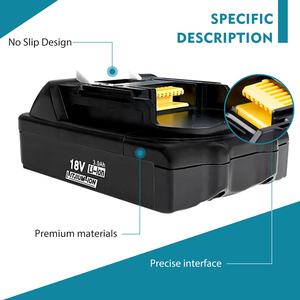 <span class=keywords><strong>Batterie</strong></span> de remplacement 100% authentique 3.0Ah pour Mak Itas 18V, compatible avec les batteries 18 volts BL1860B <span class=keywords><strong>BL1830B</strong></span> BL1815B - Product Image 3