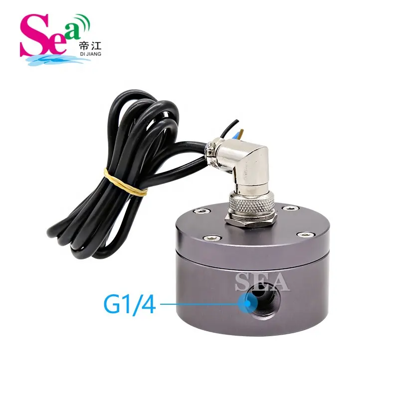 SEA Hall effect NPN signal pulse output 1/4" Oval Gear Flow Meter Fuel Diesel Sensor Counter 30-300L/H