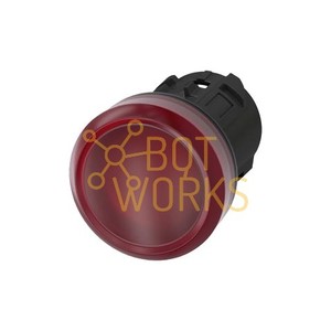 Siemens 3SU10016AA200AA0 Indicatore Luminoso in Plastica Durevole con Terminale a Vite, LED Rosso Classificato IP65 per Pannello di Controllo, Nuovo - Product Image 1