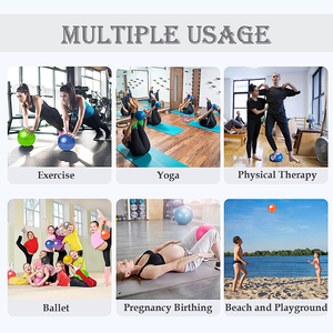 Pelota de Yoga de PVC Antideslizante de 25 cm con Logotipo Personalizado, Pelota de Ejercicio Inflable para Pilates, para Estudio de Pilates - Product Image 6