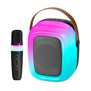 Micrófono de <span class=keywords><strong>Karaoke</strong></span> inalámbrico portátil Big Bass LED Light RGB Portable Home Party Altavoz inalámbrico Bluetooth - Product Image 3