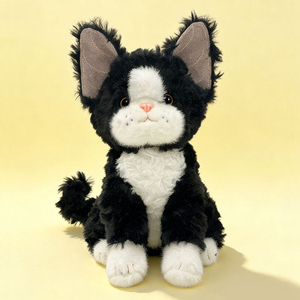 ตุ๊กตา<span class=keywords><strong>แมว</strong></span>สยามลายทางนั่งสีดำขาวเทา ขนาด 26/32/38 ซม. ของตกแต่งนุ่มพิเ<span class=keywords><strong>ศ</strong></span>ษ ทำจากใยสังเคราะห์ PP ของขวัญวันเกิด - Product Image 2