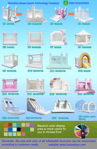 Nhà phao liên hoàn <span class=keywords><strong>mini</strong></span> cho trẻ nhỏ màu trắng làm bằng PVC thương mại, có cầu trượt và bể bóng, dùng cho cho thuê đám cưới - Product Image 6