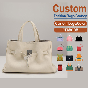 AKleather Custom Logo OEM Women Luxury Handbags Soft Genuine <b>Leather</b> Lady Vintage Fashion Casual Bags - Product Image 1
