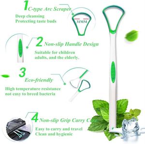 Grattoir à Langue Portable en Silicone et Plastique Double Face Antidérapant Personnalisable en Gros pour Hygiène Buccale Sans BPA - Product Image 2