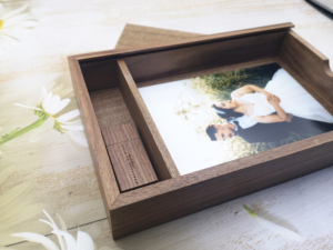 New 5*7 4x6 inch 13*18cm in Album Gỗ gỗ hộp món quà cưới Walnut Maple ảnh cưới <span class=keywords><strong>USB</strong></span> hộp gỗ - Product Image 6