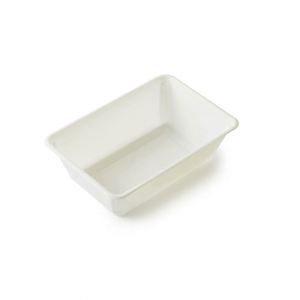 Assiettes jetables en amidon de maïs de forme carrée, vaisselle biodégradable - Product Image 2