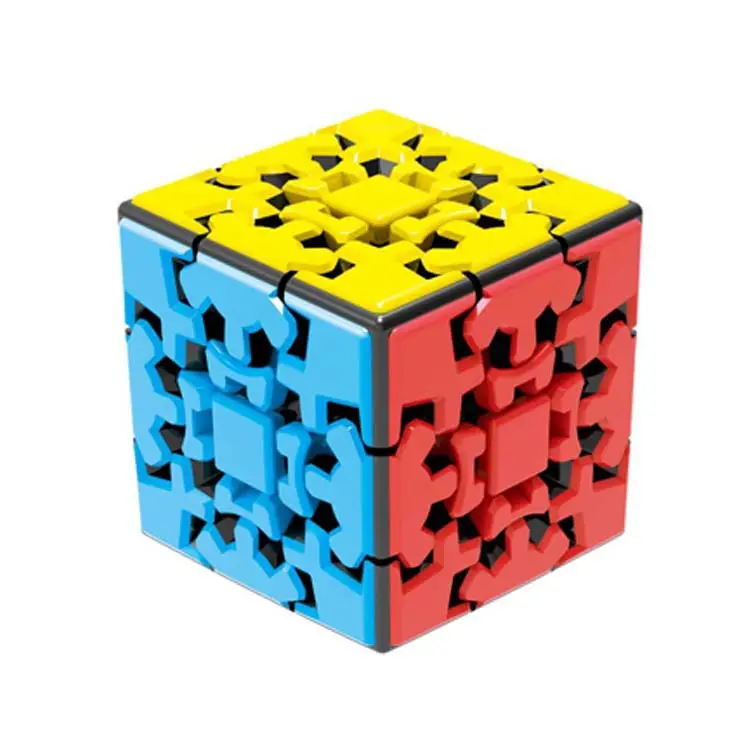 Children Competition Magic Cube DIY Gear Educational Cube ABS Material Toy sticker three magic cube