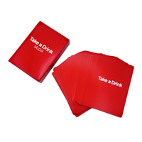 Échantillon de cartes de jeu personnalisées gratuites pour l'apprentissage, avec boîte cadeau, service de conception d'impression sur mesure, jeu de cartes à boire