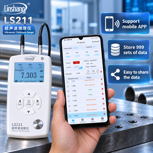 Linshang LS211 Ultrasonic Thickness Gauge with ±0.5%H Accuracy Multi-Probe Support and 240 x 160 LCD - Product Image 4