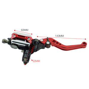 Palanca de freno de disco hidráulico con bomba superior cuadrada integrada y soporte para espejo para motocicletas eléctricas - Product Image 2