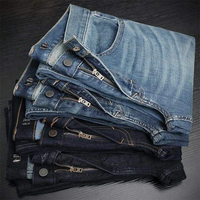 Celana Jeans Wanita Model Longgar Lebar Bahan Stonewashed Ukuran Dewasa Besar Buatan Khusus Sampel dari Produsen Buatan Cina