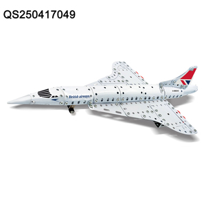 QS Hot Phổ Biến Hơi Nước Mầm Non Kim Loại Lắp Ráp Máy Bay Gạch Đồ Chơi Trẻ Em 8 + lứa tuổi Hợp Kim DIY Xây Dựng Khối Máy Bay Bộ Đồ Chơi - Product Image 3