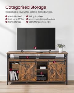 Meuble TV <span class=keywords><strong>VASAGLE</strong></span> pour téléviseur 65 pouces, <span class=keywords><strong>console</strong></span> de divertissement, meuble TV avec étagères réglables - Product Image 4