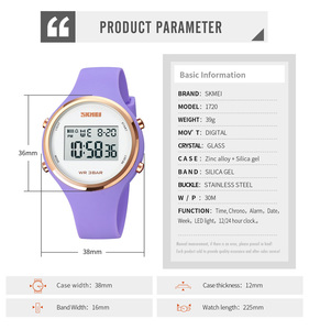 Reloj Deportivo Digital para Mujer SKMEI 1720 Rosa con Logotipo Personalizado, Resistente al Agua 5ATM - Product Image 6