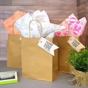 Bolsas de Papel con Asas, Pequeñas, de Kraft, para Regalos, Compras, Boutiques, Tiendas Minoristas, Cumpleaños, Joyería - Product Image 3