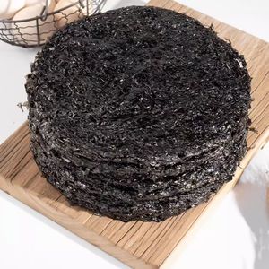 Deep Sea High Quality Extra Selected No Sand Natural Green Organic Dry Seaweed Laver Pastel redondo 4KG Precio de fábrica Paquete OEM - Product Image 3