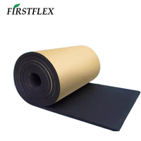 FIRSTFLEX Isolation en caoutchouc nitrile imperméable et ignifuge avec feuille autocollante d'un côté pour projets