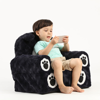 Hot Sale Innen möbel Wohnzimmer Schlafzimmer Kinder sofa Black Bear Form Schaumstoff Stuhl weichen Kinder Sessel