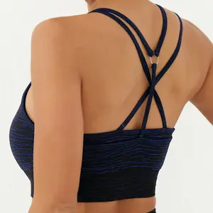 Underwear New Crisscross High Elastic Tight Short Sports Running Bra Yoga Jacket Workout Underwear Vest For Women