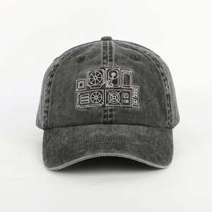 Casquette BSCI personnalisée de qualité supérieure, 6 panneaux, unisexe, profil bas, logo brodé, fermeture à bouton simple, boucle, image vintage classique - Product Image 2