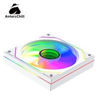 Ventilateur de refroidissement pour boîtier PC AntarcChill 120 mm ARGB LED à roulement fluide avec contrôle de vitesse PWM pour processeur d'ordinateur