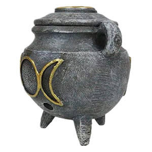 Figurine à reflux en forme <span class=keywords><strong>de</strong></span> Triple lune, symbole <span class=keywords><strong>de</strong></span> <span class=keywords><strong>la</strong></span> <span class=keywords><strong>déesse</strong></span>, wowicca, encensoir à reflux, encensoir, brûleur - Product Image 6
