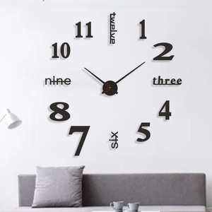 <span class=keywords><strong>Orologio</strong></span> <span class=keywords><strong>da</strong></span> <span class=keywords><strong>Parete</strong></span> 3D Luminoso Senza Cornice, <span class=keywords><strong>Orologio</strong></span> Digitale Fai-<span class=keywords><strong>da</strong></span>-Te in Acrilico, Adesivi Murali Silenziosi per Soggiorno, Camera <span class=keywords><strong>da</strong></span> Letto, Ufficio - Product Image 3
