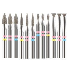 Broca de Diamante <span class=keywords><strong>Rusa</strong></span> para <span class=keywords><strong>Uñas</strong></span>, Herramienta de Manicura y Pedicura, Limpieza de Cutículas y Callosidades, Broca de Diamante Portátil - Product Image 1