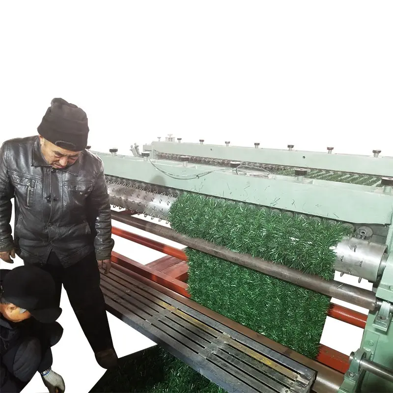 Machine de fabrication de clôture verte à enrouler, machine de fabrication de maillons de chaîne de gazon artificiel