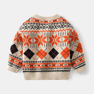 2024 nouveau printemps automne <span class=keywords><strong>pull</strong></span> pour enfants pour les tout-petits enfants col rond <span class=keywords><strong>pull</strong></span> à la mode garçons décontracté à manches longues pour l'hiver - Product Image 3
