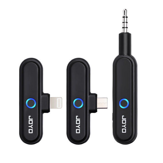 JOYO JW-05R 2.4G Wireless Audio System Wireless Microphone Receiver Transmitter OTG Audio Interface ForLive Streaming & Playback