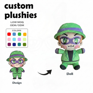 Peluche Personalizzato di Alta Qualità, Personaggio Animale in Costume Verde, Mostro Mascherato, Merchandising IP Cinematografico e Televisivo, Giocattoli in Peluche Personalizzati - Product Image 1