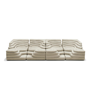 Divano in Pelle di Design Italiano, Set Modulare di Lusso Moderno <span class=keywords><strong>Terrazza</strong></span>, Divano in Legno Nordico Personalizzato per Soggiorno, Realizzato con Tessuto di Alta Qualità - Product Image 4