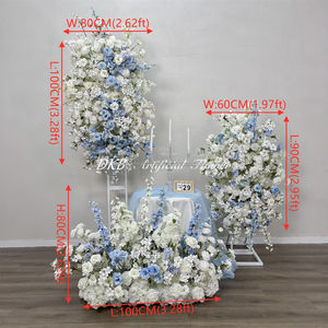 Wholesale High Quality Artificial White Aisle Hanging Silk Flower Wedding Background <b>Decoration</b> Back School Customizable Colors - Product Image 2