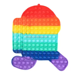 Commercio all'ingrosso arcobaleno unicorno bolle sensoriali giocattoli educativi agitarsi antistress scuola gioco artigianato per bambini regalo teenager