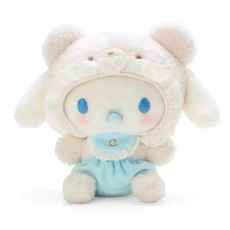 CPC kustom boneka hewan kartun Sanrio mainan mewah 10cm Kawaii Kuromi lembut kucing boneka gantungan kunci hadiah untuk anak