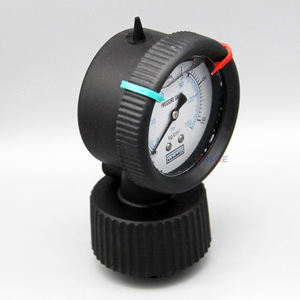 하이 퀄리티 플라스틱 다이어프램 공장 압력 게이지 <span class=keywords><strong>PP</strong></span> 다이어프램 압력 게이지 140PSI 액체 충전 압력 게이지 - Product Image 3