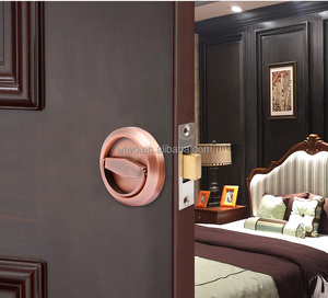 Recessed <strong>Door</strong> Lock Stainless Steel 304 Hidden Cup <strong>Door</strong> Handle Furniture Pulls Latch <strong>Knob</strong> Privacy Pocket <strong>Door</strong> Hotel Villa Use - Product Image 4