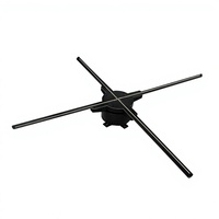 Kipas Holografik 3D Halloysk 45cm Kontrol Aplikasi WiFi untuk Pendidikan Dalam Ruangan, Hemat Biaya, Layar LED HD, Sudut Pandang 170°, Garansi 1 Tahun