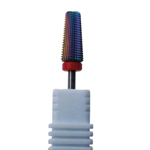 Đầu mũi khoan móng tay bằng cacbua vonfram 6 trong 1, màu cầu vồng, loại F, siêu nhỏ - Product Image 1