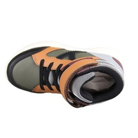 Chaussures décontractées en cuir pour enfants, baskets plates pour garçons et filles, chaussures de printemps et d'automne pour enfants, maille MD unisexe