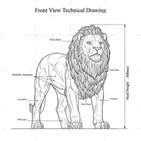 Statue de lion marchant réaliste grandeur nature en bronze coulé de 80 cm de hauteur, sculpture pour Wall Street ou pour l'espace public urbain, à vendre