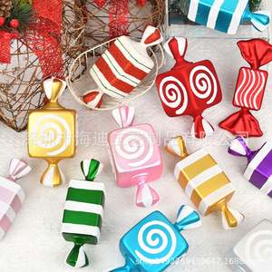Colorful Christmas Candy <b>Decoration</b> Candy Props Christmas Tree Hanging Ornament Candy Land <b>Decoration</b> <b>Xmas</b> Party Supplies - Product Image 3