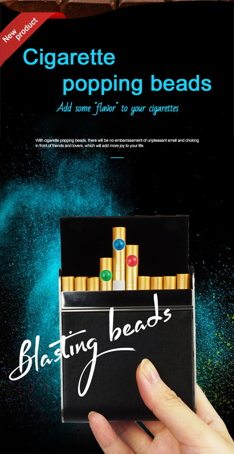 adding menthol to cigarettes Cigarette Bead Box with Menthol Flavor, Eco-Friendly Filter Tubes for  Reducing Smoking Damage & Odor Control