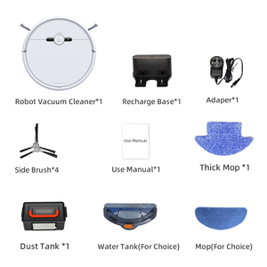 Robot Vacuum Cleaner Self- ReCharging 1000Pa Suction App Control Water Wet <b>Mopping</b> Robot Vacuum Cleaner Smart Floor Robotic Vacu - Product Image 2