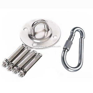 En <span class=keywords><strong>Acier</strong></span> Inoxydable de haute Qualité De Yoga Aérien Plateau Fixe Hamac Sable Balançoire Boucle Chaise <span class=keywords><strong>Crochet</strong></span> Roulement Fixé Rond Plateau Suspendu - Product Image 2