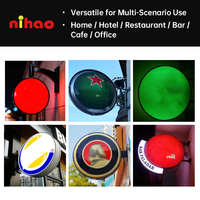NIHAO Boîte à lumière LED extérieure personnalisée, étanche, double face, certifiée CE, pour magasin, bar, quincaillerie, panneau publicitaire en acrylique, personnalisable