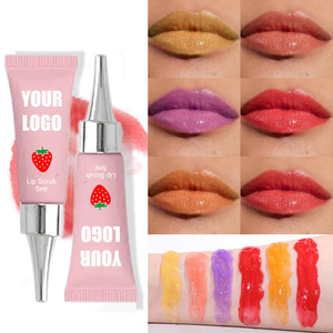 Gommage pour les lèvres au goût de fruit, ananas, exfoliant, hydratant, lissant, crème de soin pour les lèvres sèches et rugueuses - Product Image 3