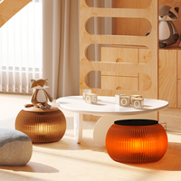 Lanterne accordéon d'Halloween en forme de citrouille, tabouret pour décoration de festival et mobilier de maison
